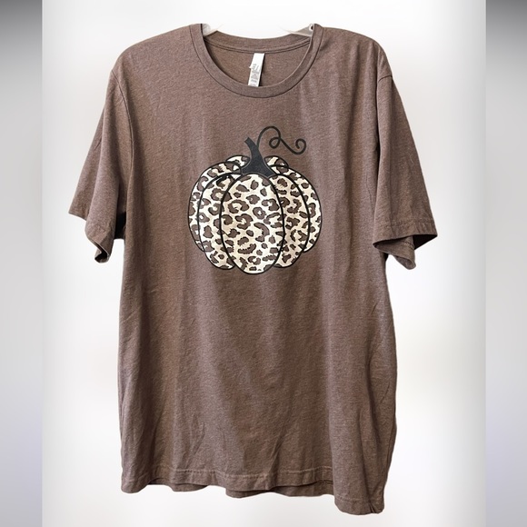 2X Brown Bella Canvas Pumpkin Tee
